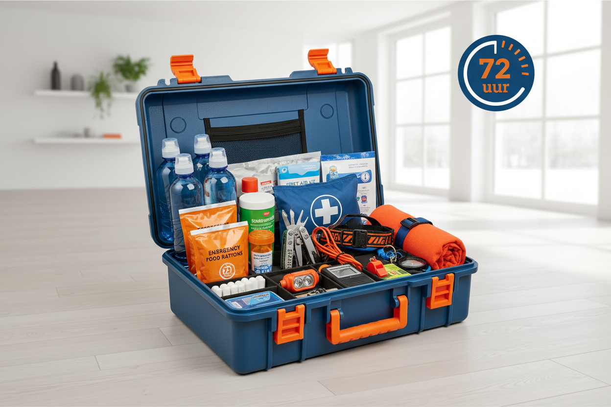 72 uur voorbereid noodpakket thuis