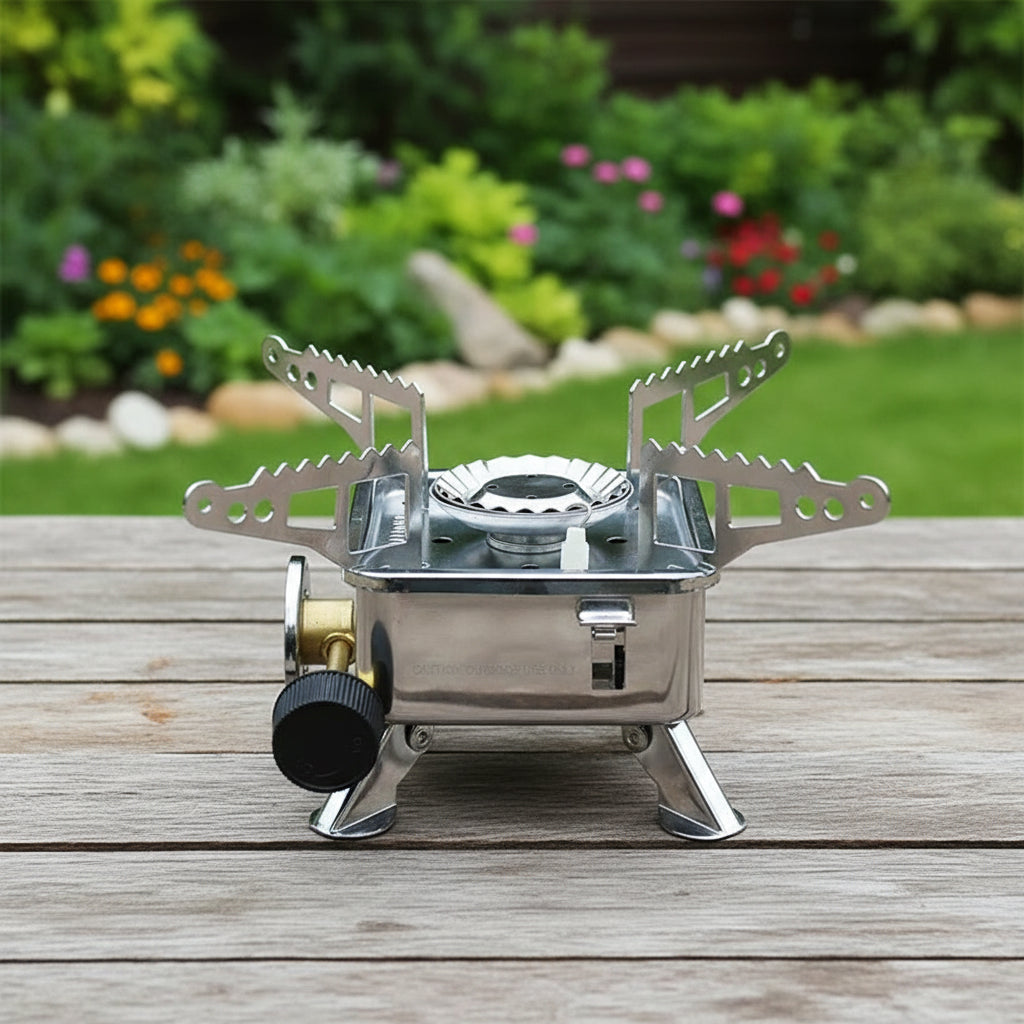 DRAAGBARE OUTDOOR GASKOOKTOESTEL MET ELEKTRONISCHE ONTSTEKING