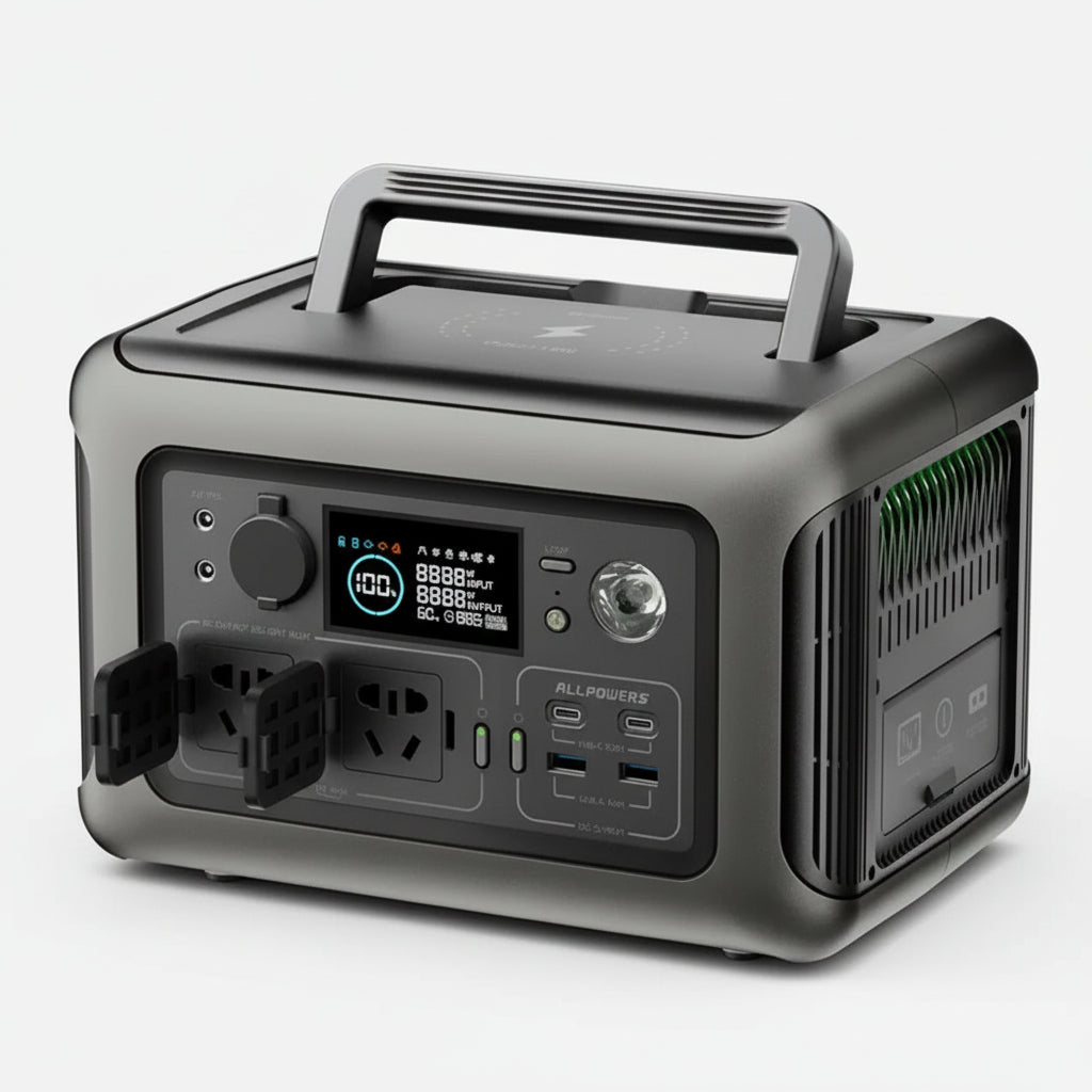 ULTIMATE POWERSTATION - 600W|299Wh NOODSTROOM MET SOLAR INPUT & EU 230V